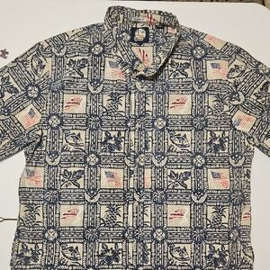 Reyn Spooner Short Sleeve Americana Men's Aloha Shirt